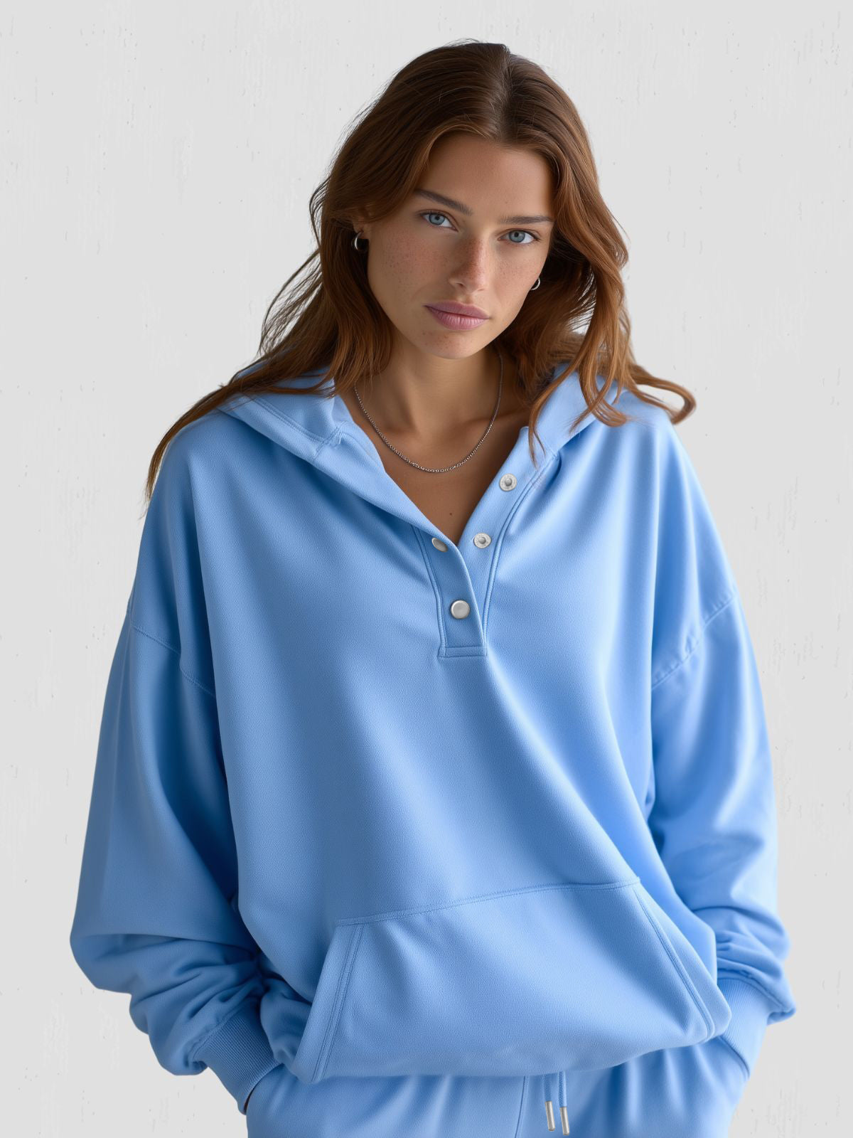 Oversized Quarter Snap Hoodie