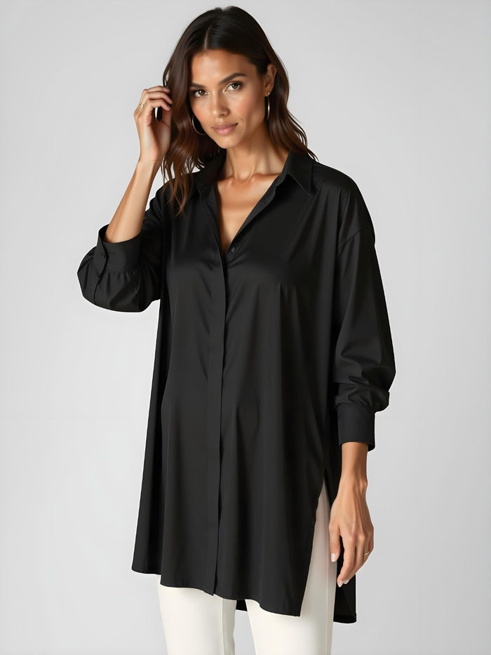 Oversized Buttoned Shirt Dress